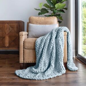 Home Collection Ultra Soft Chunky Knit Throw Blanket